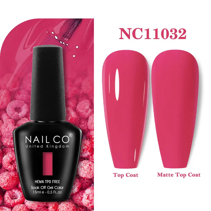 NAILCO 131Colors TPO FREE HEMA Vernis Semi Permanent UV Varnish Gel Nail Polish Nails Art Gel Manicure TOP BASE Varnish Hybrid