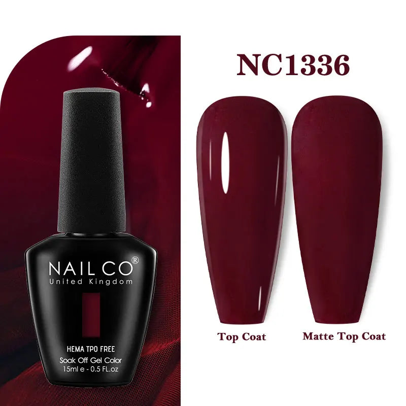 NAILCO 131Colors TPO FREE HEMA Vernis Semi Permanent UV Varnish Gel Nail Polish Nails Art Gel Manicure TOP BASE Varnish Hybrid