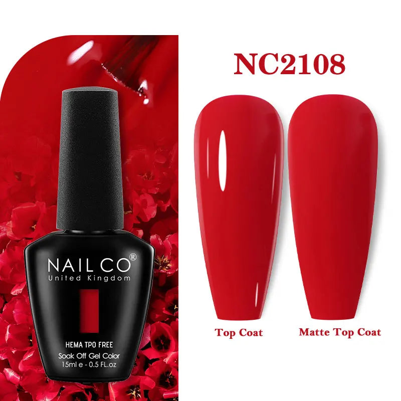 NAILCO 131Colors TPO FREE HEMA Vernis Semi Permanent UV Varnish Gel Nail Polish Nails Art Gel Manicure TOP BASE Varnish Hybrid