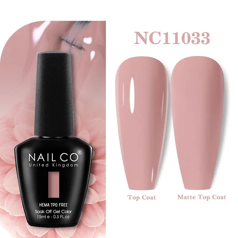 NAILCO 131Colors TPO FREE HEMA Vernis Semi Permanent UV Varnish Gel Nail Polish Nails Art Gel Manicure TOP BASE Varnish Hybrid