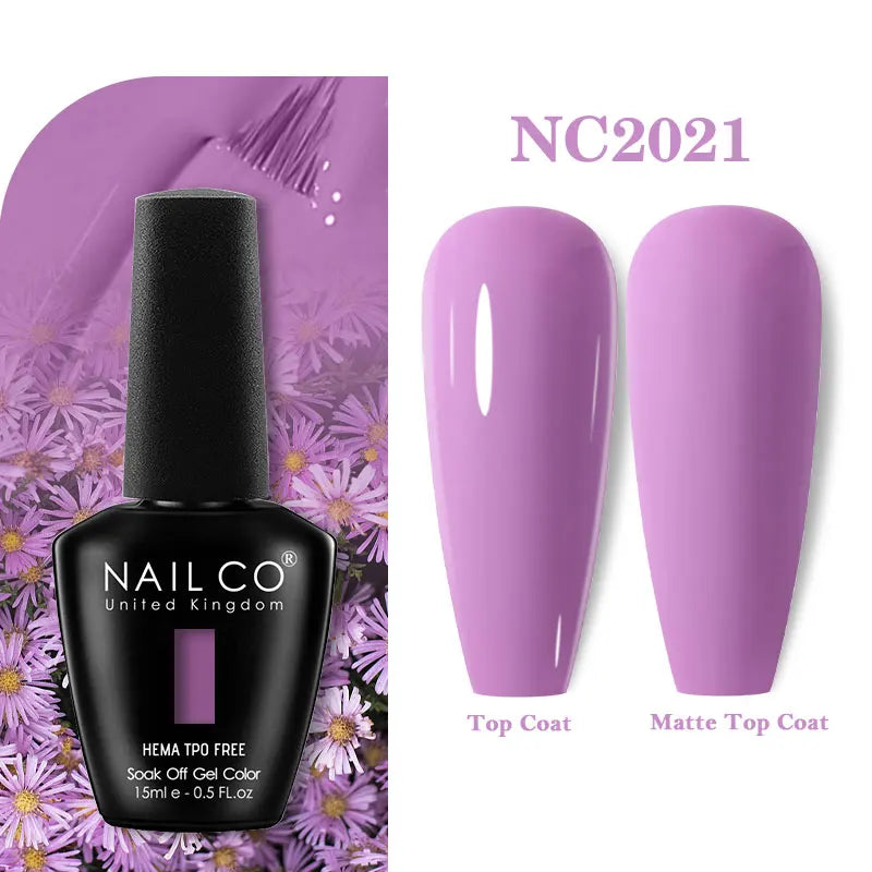 NAILCO 131Colors TPO FREE HEMA Vernis Semi Permanent UV Varnish Gel Nail Polish Nails Art Gel Manicure TOP BASE Varnish Hybrid