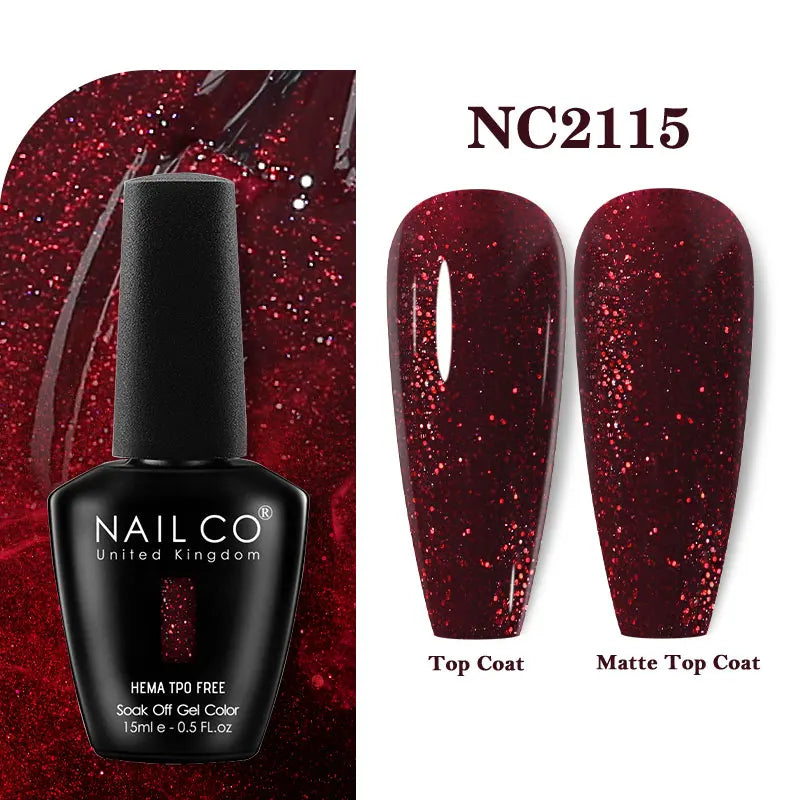 NAILCO 131Colors TPO FREE HEMA Vernis Semi Permanent UV Varnish Gel Nail Polish Nails Art Gel Manicure TOP BASE Varnish Hybrid