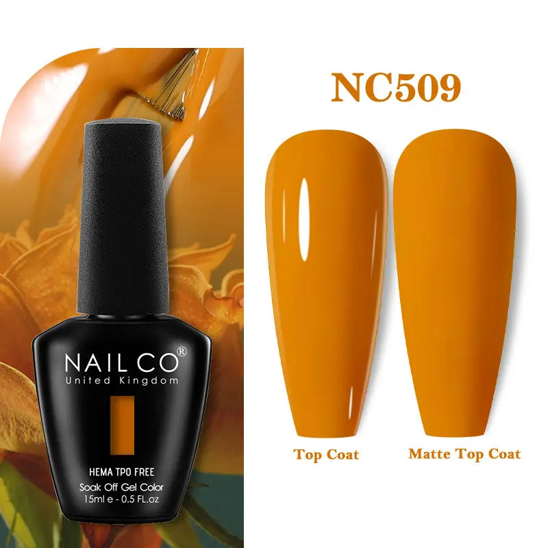 NAILCO 131Colors TPO FREE HEMA Vernis Semi Permanent UV Varnish Gel Nail Polish Nails Art Gel Manicure TOP BASE Varnish Hybrid
