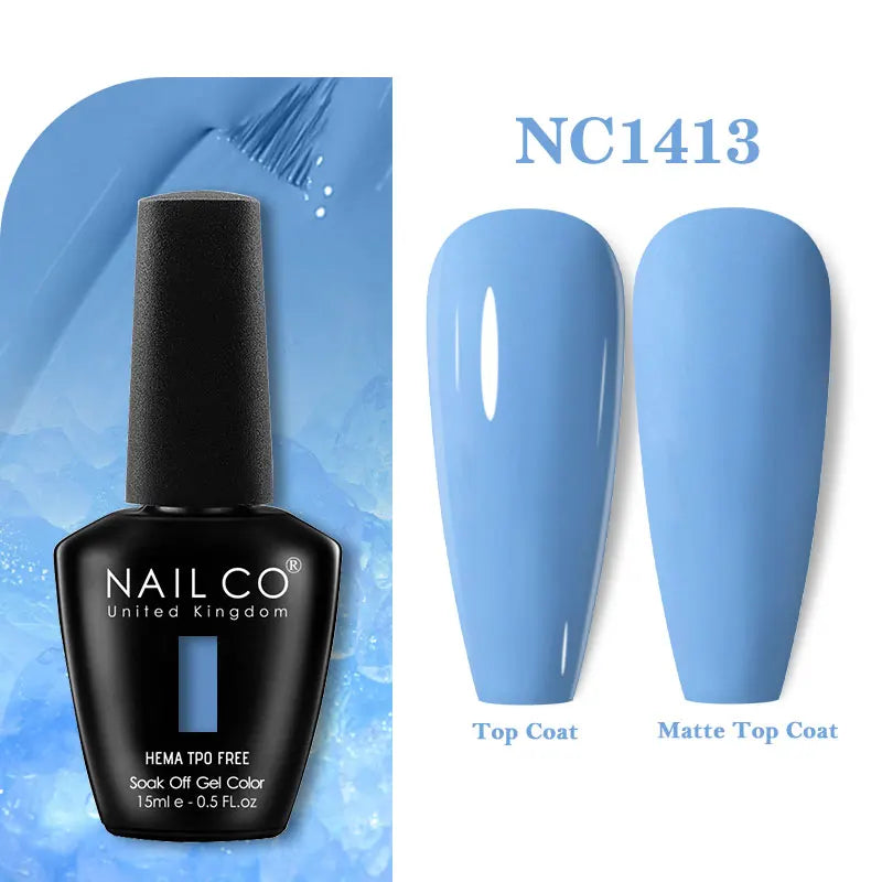 NAILCO 131Colors TPO FREE HEMA Vernis Semi Permanent UV Varnish Gel Nail Polish Nails Art Gel Manicure TOP BASE Varnish Hybrid