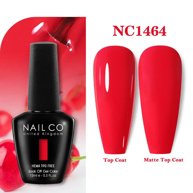 NAILCO 131Colors TPO FREE HEMA Vernis Semi Permanent UV Varnish Gel Nail Polish Nails Art Gel Manicure TOP BASE Varnish Hybrid