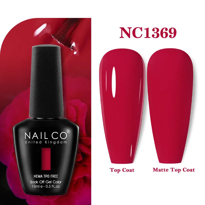NAILCO 131Colors TPO FREE HEMA Vernis Semi Permanent UV Varnish Gel Nail Polish Nails Art Gel Manicure TOP BASE Varnish Hybrid