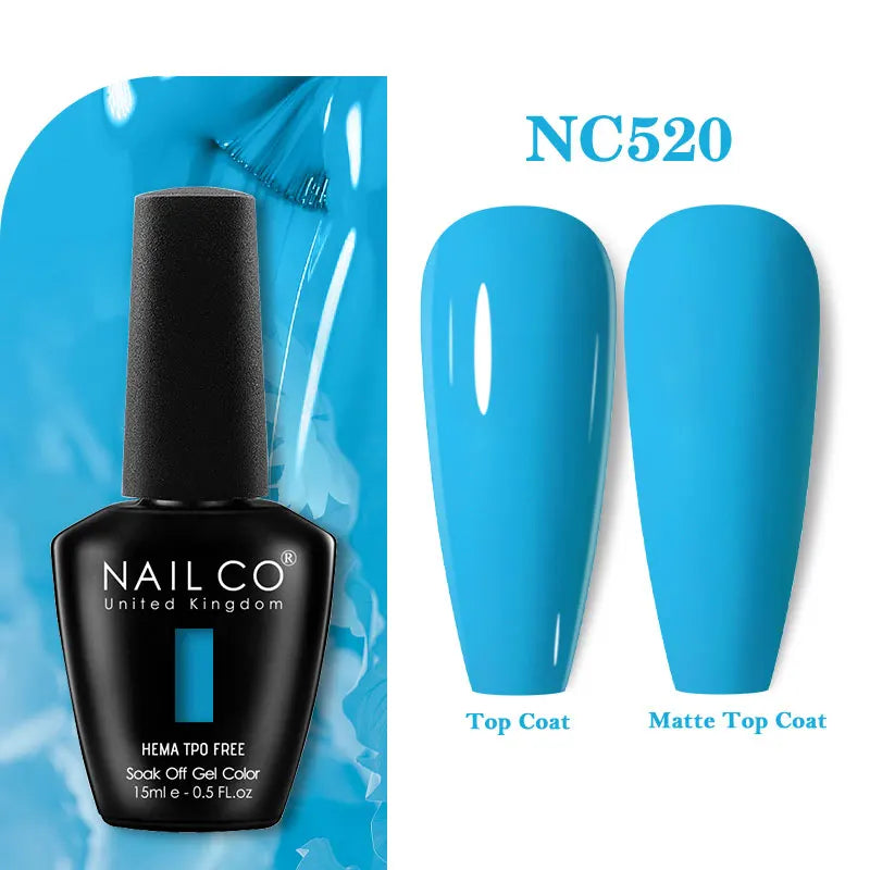NAILCO 131Colors TPO FREE HEMA Vernis Semi Permanent UV Varnish Gel Nail Polish Nails Art Gel Manicure TOP BASE Varnish Hybrid