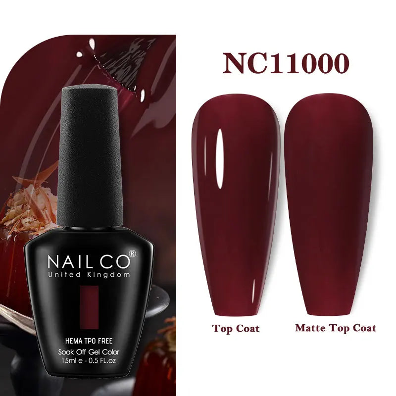 NAILCO 131Colors TPO FREE HEMA Vernis Semi Permanent UV Varnish Gel Nail Polish Nails Art Gel Manicure TOP BASE Varnish Hybrid