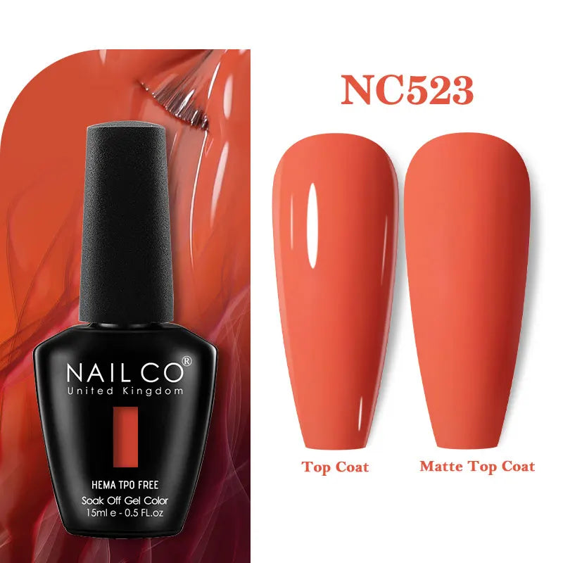 NAILCO 131Colors TPO FREE HEMA Vernis Semi Permanent UV Varnish Gel Nail Polish Nails Art Gel Manicure TOP BASE Varnish Hybrid