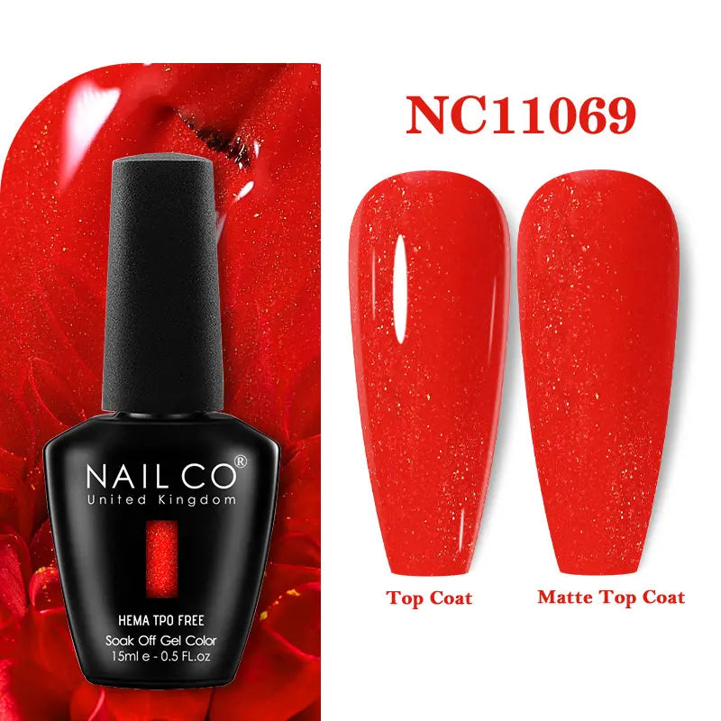 NAILCO 131Colors TPO FREE HEMA Vernis Semi Permanent UV Varnish Gel Nail Polish Nails Art Gel Manicure TOP BASE Varnish Hybrid