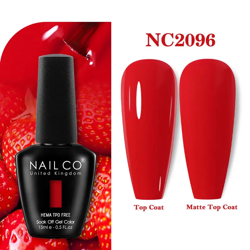 NAILCO 131Colors TPO FREE HEMA Vernis Semi Permanent UV Varnish Gel Nail Polish Nails Art Gel Manicure TOP BASE Varnish Hybrid