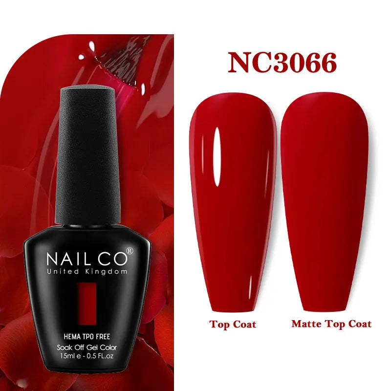 NAILCO 131Colors TPO FREE HEMA Vernis Semi Permanent UV Varnish Gel Nail Polish Nails Art Gel Manicure TOP BASE Varnish Hybrid