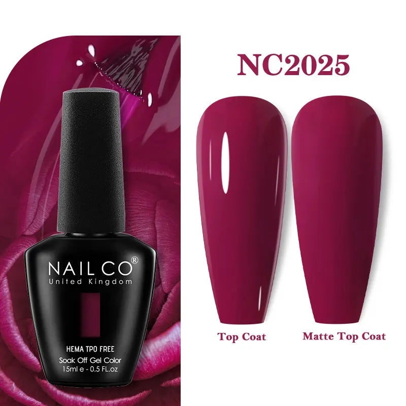NAILCO 131Colors TPO FREE HEMA Vernis Semi Permanent UV Varnish Gel Nail Polish Nails Art Gel Manicure TOP BASE Varnish Hybrid