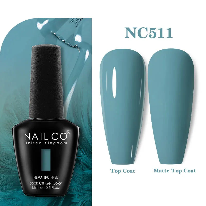 NAILCO 131Colors TPO FREE HEMA Vernis Semi Permanent UV Varnish Gel Nail Polish Nails Art Gel Manicure TOP BASE Varnish Hybrid