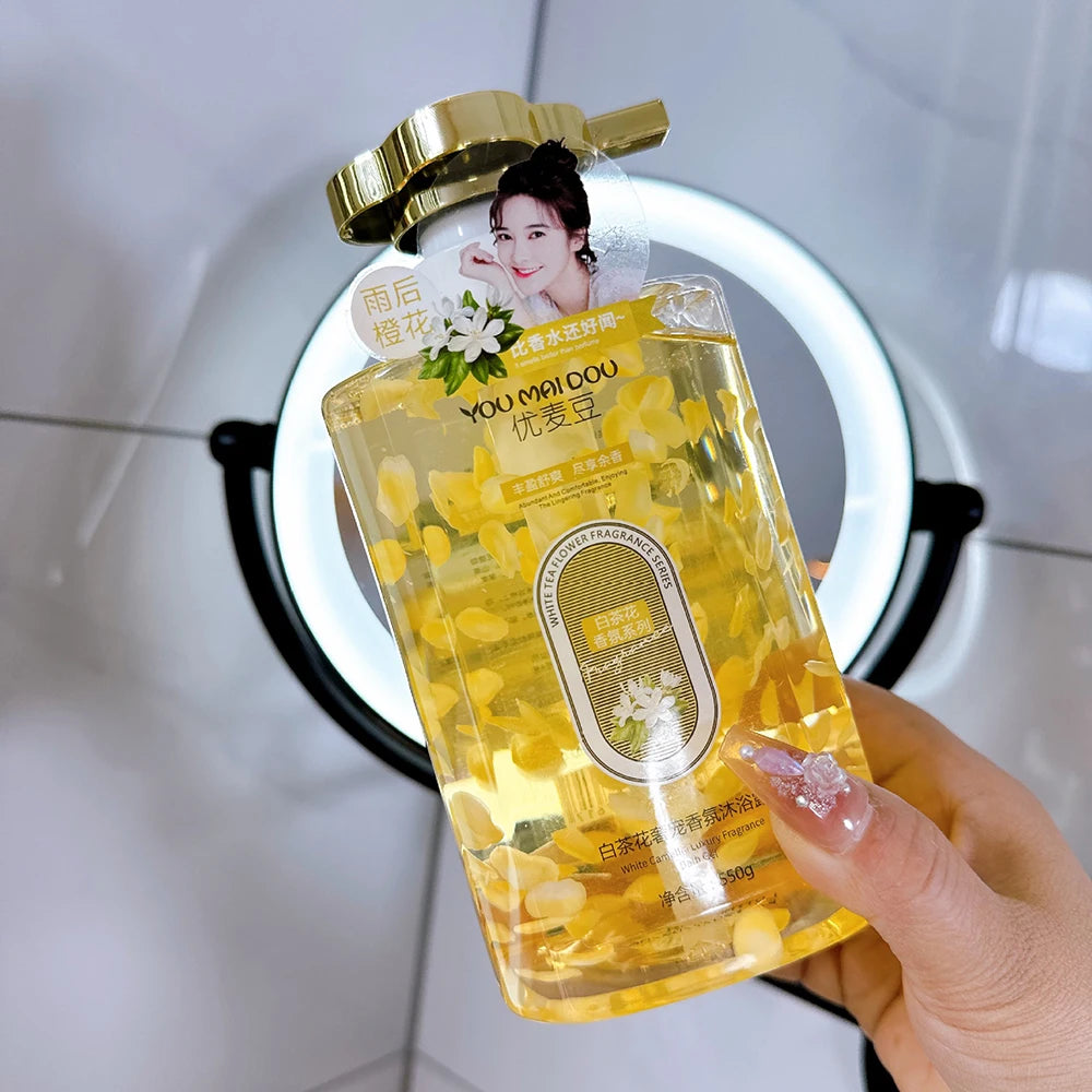 White Camellia Luxury Pet Fragrance Shower Gel Moisturizing Tender Smooth Body Wash Body Care Oil Control Refreshing Skincare