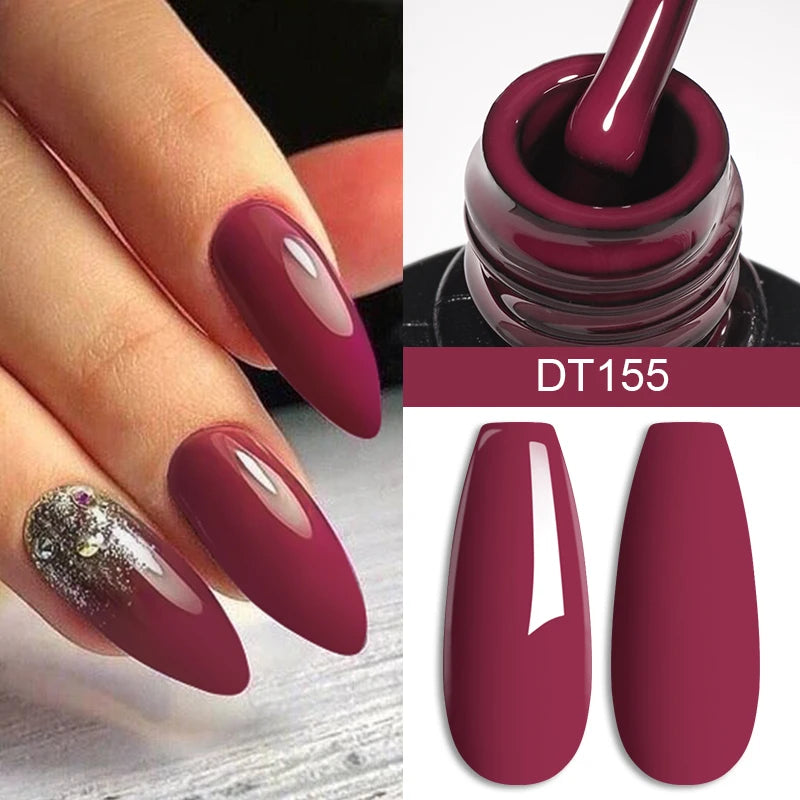 Gel Nail Polish Long-Lasting French Style Gel Nail Supplies For Manicure DIY Design Nail Art Varnish