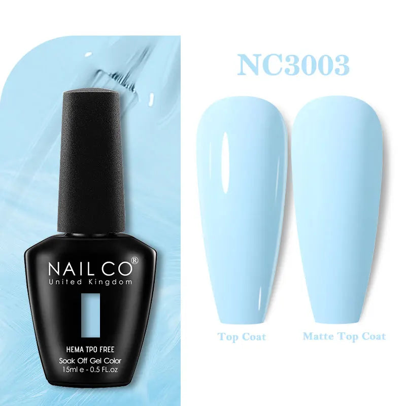 NAILCO 131Colors TPO FREE HEMA Vernis Semi Permanent UV Varnish Gel Nail Polish Nails Art Gel Manicure TOP BASE Varnish Hybrid