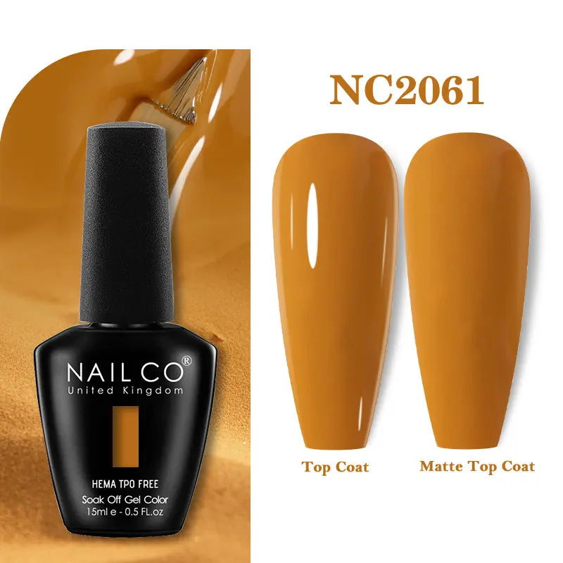 NAILCO 131Colors TPO FREE HEMA Vernis Semi Permanent UV Varnish Gel Nail Polish Nails Art Gel Manicure TOP BASE Varnish Hybrid